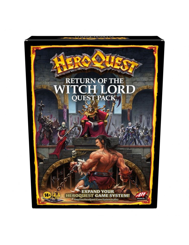 HASBRO AVALON HILL HEROQUEST: RETURN OF WITCH LORD QUEST PACK (EXPANSION) (ENGLISH LANGUAGE) (F4193)