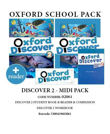 OXFORD DISCOVER 2 PACK MIDI (SB  WB  COMPANION  READER) - 02061
