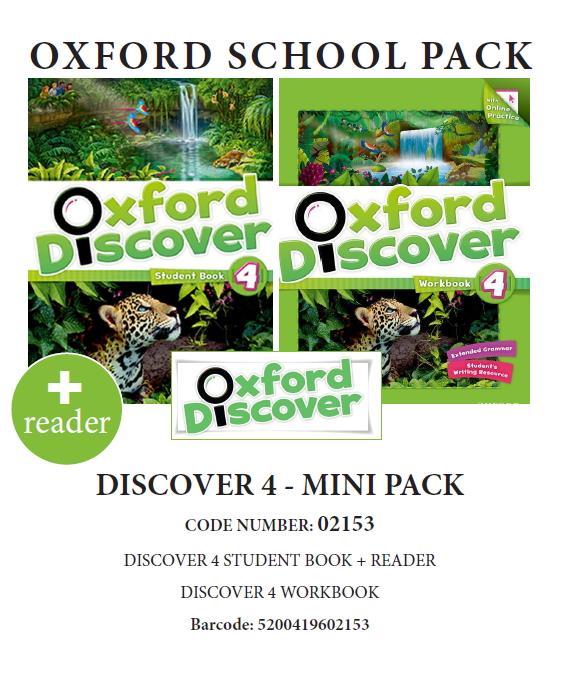 OXFORD DISCOVER 4 PACK MINI (SB  WB  READER) - 02153
