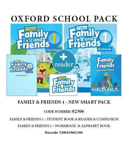 FAMILY AND FRIENDS 1 NEW SMART PACK (SB  WB  COMPANION  ALPHABET BOOK  READER) - 02306 2ND ED
