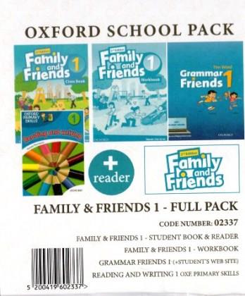 FAMILY AND FRIENDS 1 FULL PACK (SB  WB  ALPHABET BOOK  GRAMMAR FRIENDS 1  OXFORD PRIMARY SKILLS READING  WRITING 1  READER) - 02