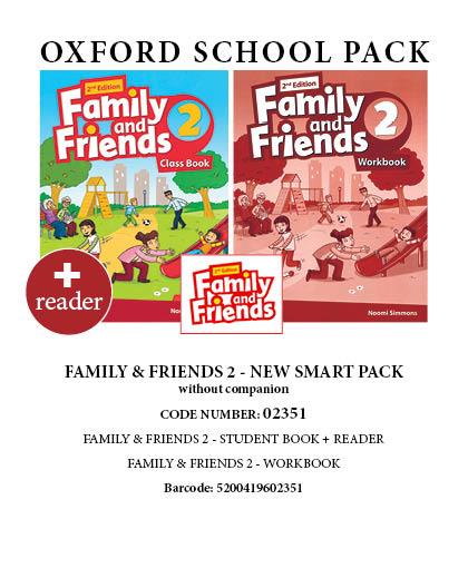 FAMILY AND FRIENDS 2 NEW SMART PACK 2 (Incl. SB  MULTI-ROM  WB  READER) - 02351 2ND ED