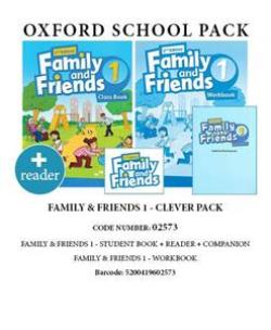 FAMILY AND FRIENDS 1 CLEVER PACK (SB  WB  COMPANION  READER) - 02573 2ND ED