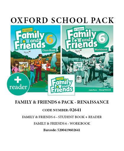FAMILY AND FRIENDS 6 RENAISSANCE PACK (SB  WB  GLOSSARY READER) - 02641