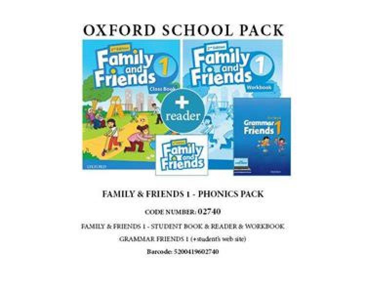 FAMILY AND FRIENDS 1 PHONICS PACK (SB WB OXFORD PHONICS WORLD 2 GRAMMAR FRIENDS 1 READER) - 02740 2ND ED