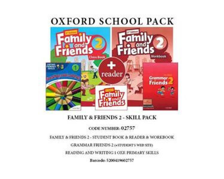 FAMILY AND FRIENDS 2 SKILL PACK (SB WB GRAMMAR FRIENDS 2 READING AND WRITING 1 OXF. PRIMARY SKILLS READER ) - 02757 2ND ED