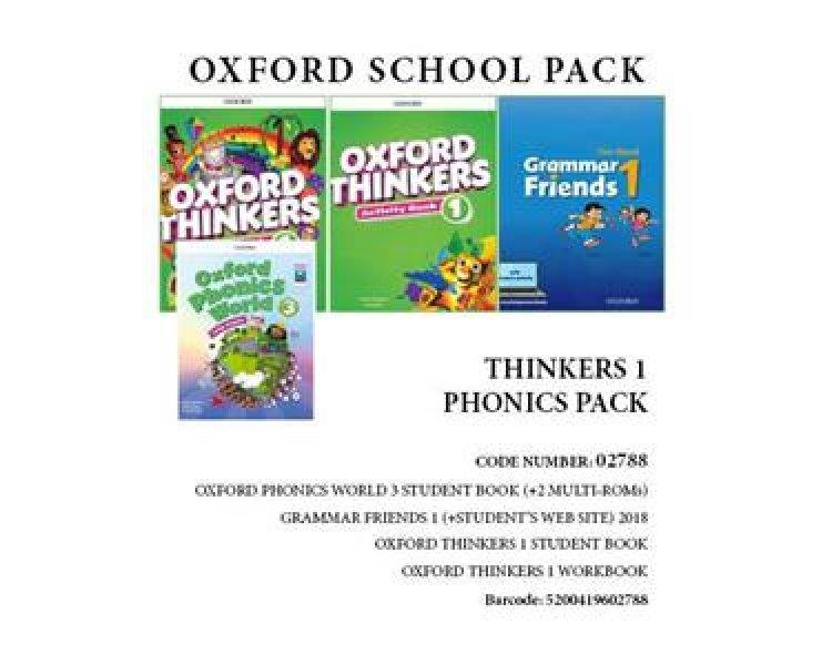 OXFORD THINKERS 1 PHONICS PACK (SB  WB  GRAMMAR FRIENDS 1  OXFORD PHONICS WORLD 3) - 02788