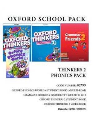 OXFORD THINKERS 2 PHONICS PACK (SB  WB  GRAMMAR FRIENDS 2  OXFORD PHONICS WORLD 4) - 02795