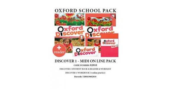 OXFORD DISCOVER 1 PACK MIDI ONLINE (SB  WB ( ONLINE PRACTICE)  READER) - 02818