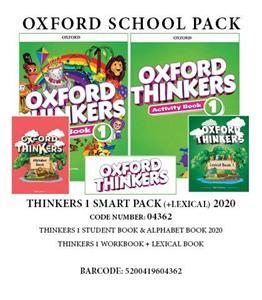 OXFORD THINKERS 1 NEW SMART PACK (SB  WB  ALPHABET BOOK 2020  LEXICAL BOOK) 2020 - 04362