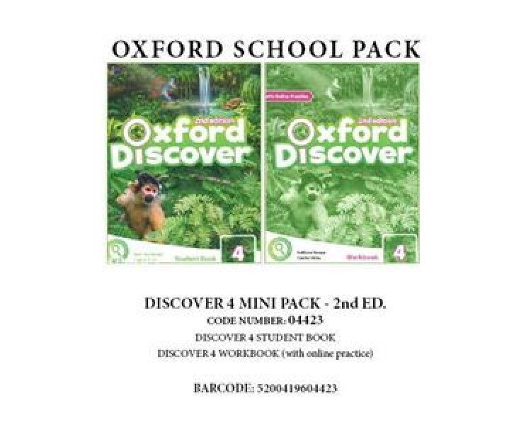 OXFORD DISCOVER 4 PACK MINI (incl. SB  WBK with Online Pr.) - 04423 2ND ED