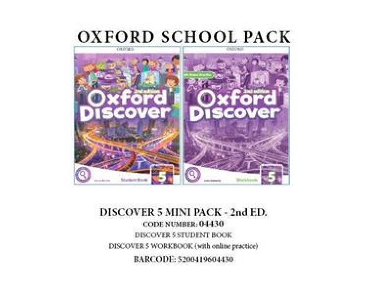 OXFORD DISCOVER 5 PACK MINI (SB  WBK with Online Pr.) - 04430 2ND ED