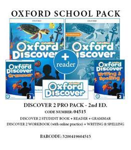 OXFORD DISCOVER 2 2ND PRO PACK (SB WB (WITH ONLINE)  GRAMMAR WRITING  SPELLING  READER) - 04522