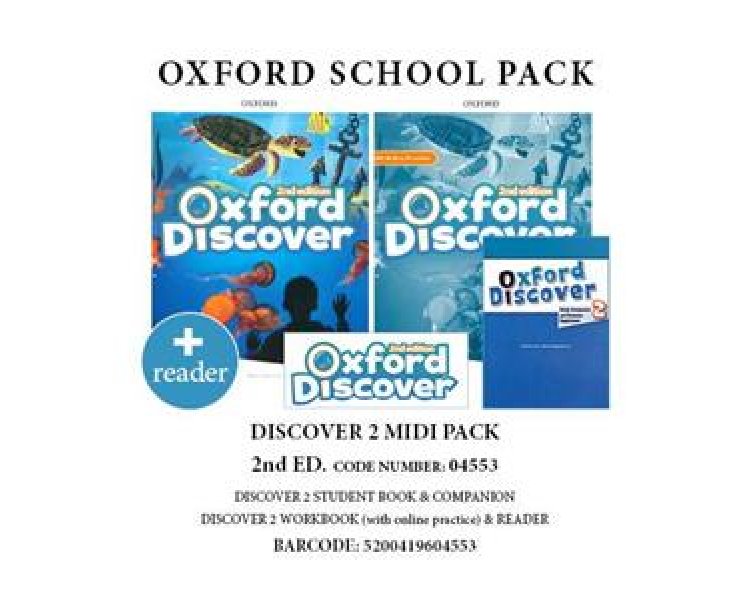 OXFORD DISCOVER 2 PACK MIDI (SB  WB  COMPANION  READER) - 04553 2ND ED