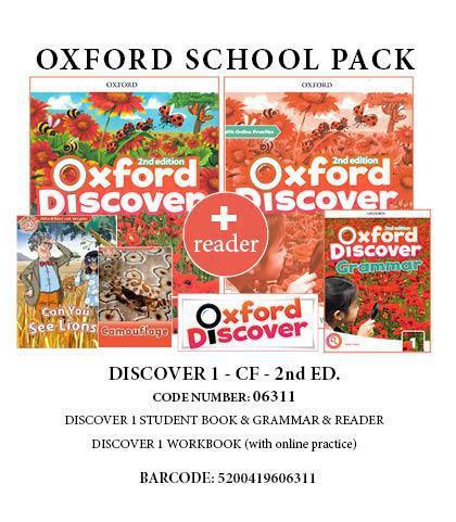 DISCOVER 1 (2ND) PACK CF (SB  WB  GRAMMAR  READERS: CAMOUFLAGE  CAN YOU SEE THE LIONS ) - 06311