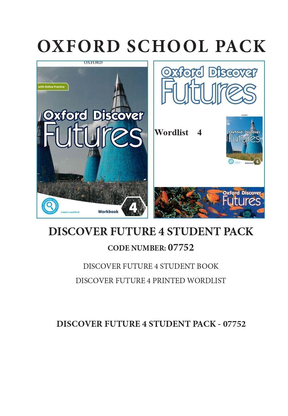 OXFORD DISCOVER FUTURES 4 STUDENT PACK - 07752