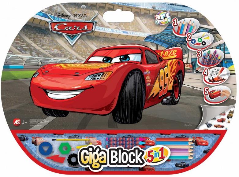 ΣΕΤ ΖΩΓΡΑΦΙΚΗΣ GIGA BLOCK 5 IN 1 CARS (62717)