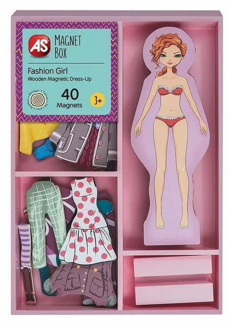 MAGNET BOX - FASHION GIRL DRESS UP 40 MAGNETS