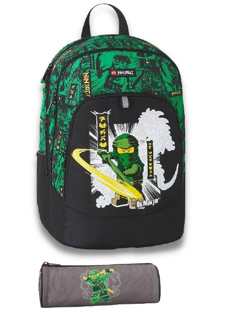 LEGO® BASE NINJAGO GREEN ΤΣΑΝΤΑ ΔΗΜΟΤΙΚΟΥ ΠΛΑΤΗΣ  ΚΑΣΕΤΙΝΑ ΔΩΡΟ - 20236-2301