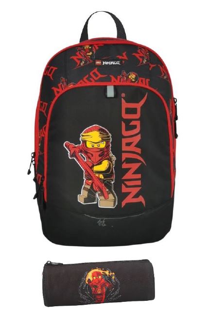 LEGO® BASE NINJAGO RED ΤΣΑΝΤΑ ΔΗΜΟΤΙΚΟΥ ΠΛΑΤΗΣ  ΚΑΣΕΤΙΝΑ ΔΩΡΟ - 20236-2302