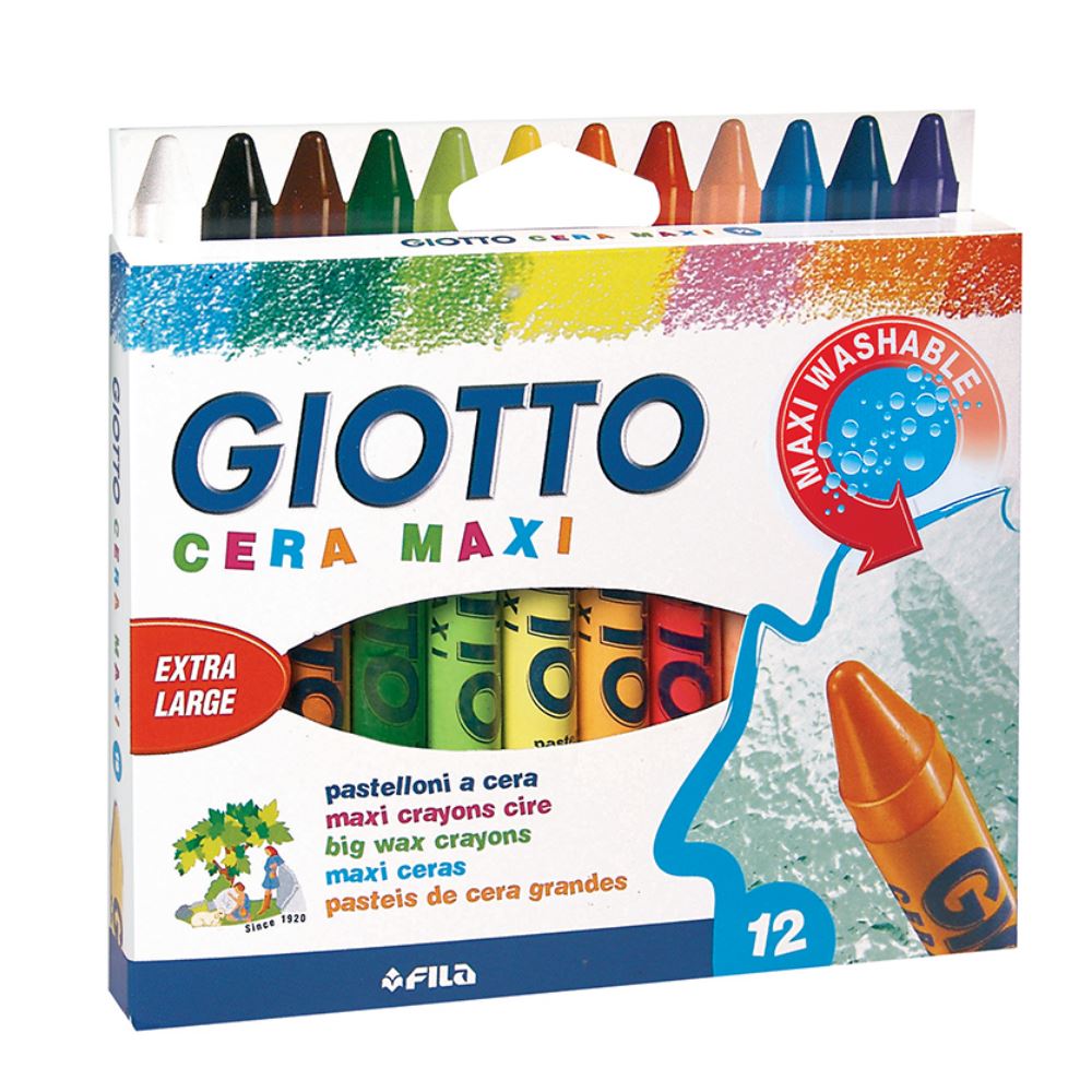 GIOTTO CERA ΚΗΡΟΜΠΟΓΙΕΣ 9 CM (12 ΤΕΜ)