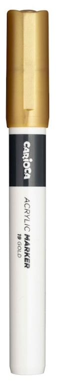 CARIOCA PLUS ΑΚΡΥΛΙΚΟΙ ΜΑΡΚΑΔΟΡΟΙ ΧΡ. ΧΡΥΣΟ (6 ΤΕΜ)