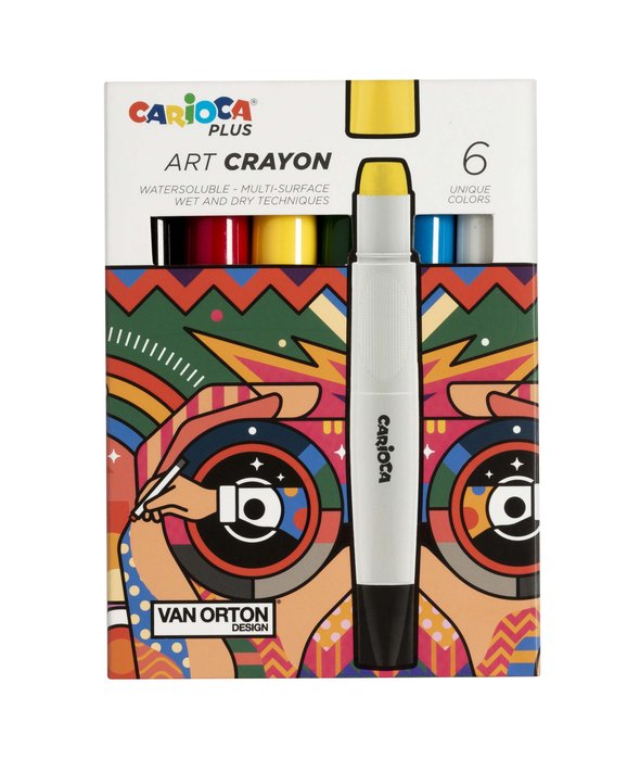 CARIOCA PLUS ART CRAYON ΚΗΡΟΜΠΟΓΙΕΣ (6 ΧΡ)