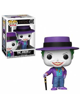 FUNKO POP! DC HEROES : BATMAN 1989 - THE JOKER WITH HAT WITH CHASE #337 VINYL FIGURE
