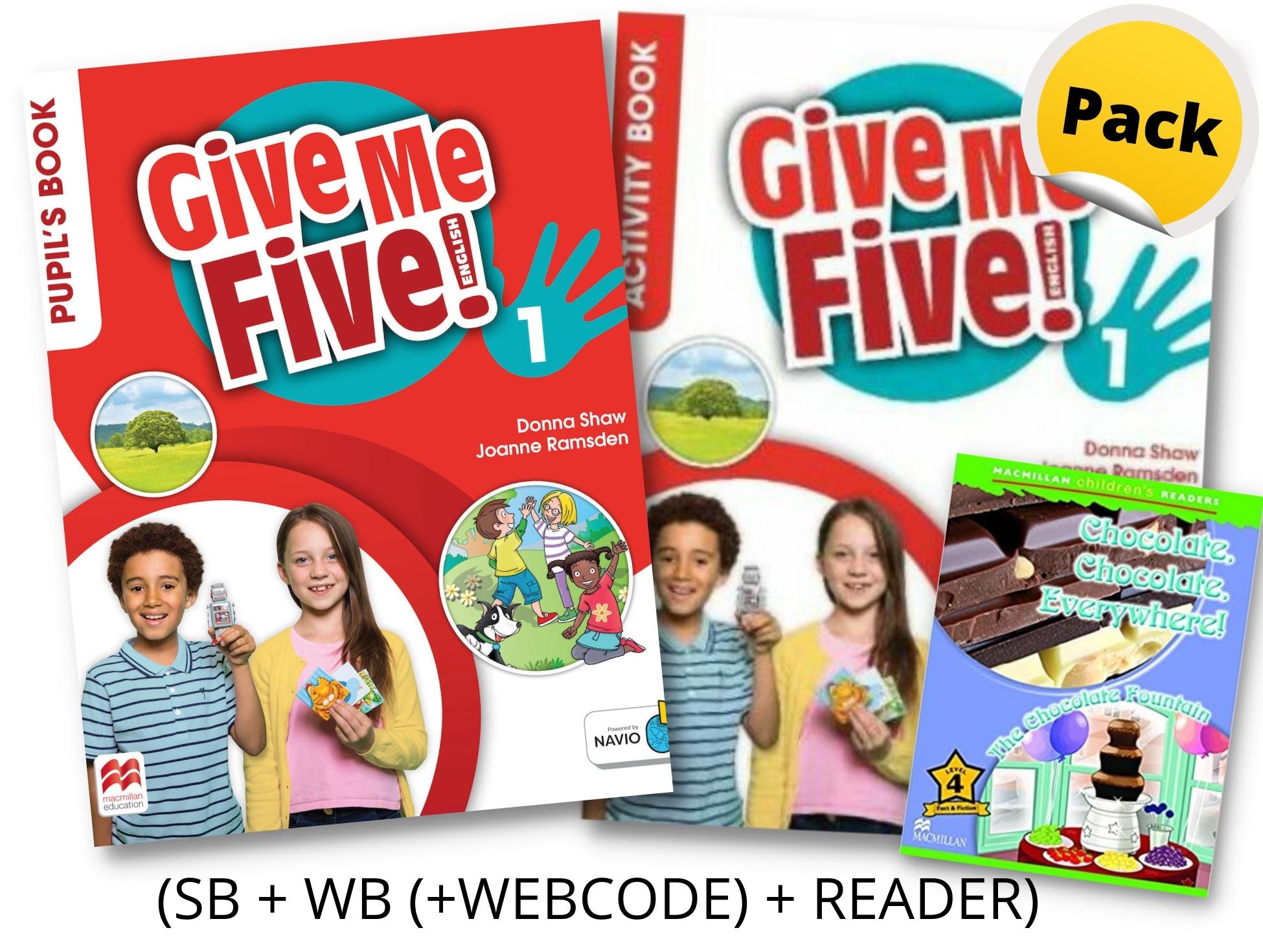 GIVE ME FIVE! 1 PACK (SB  WB (WEBCODE)  READER)