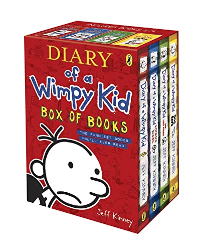 DIARY OF A WIMPY KID BOX OF BOOKS (1-4)
