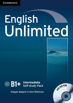 ENGLISH UNLIMITED B1+ INTERMEDIATE WB (+ DVD-ROM) SELF STUDY PACK