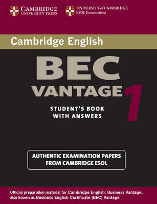 CAMBRIDGE BEC VANTAGE 1 SB W A