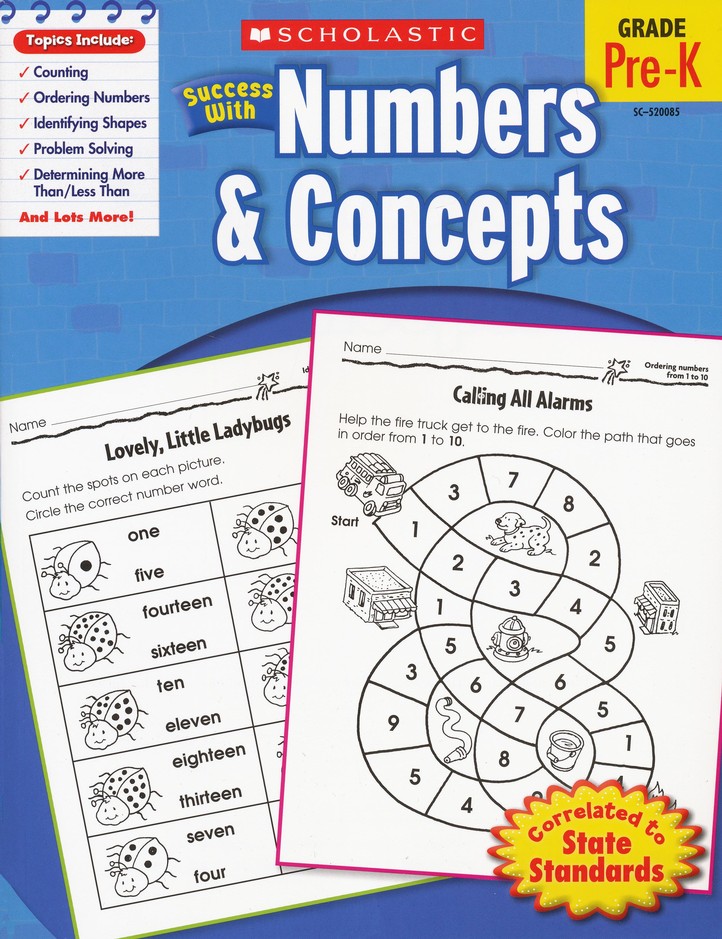 SUCCESS WITH NUMBERS AND CONCEPTS (GRADE PRE-K)