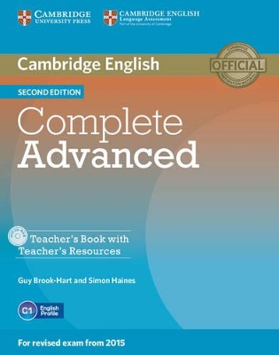 COMPLETE ADVANCED TCHR S (+ TCHR S RESOURCES CD-ROM) 2ND ED
