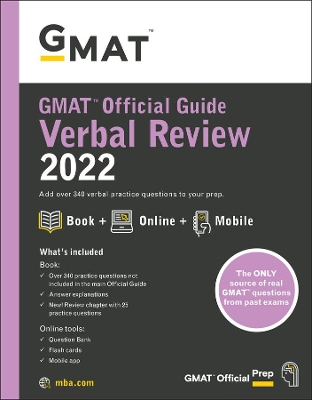 GMAT OFFICIAL GUIDE VERBAL REVIEW 2022 : BOOK  ONLINE QUESTION BANK