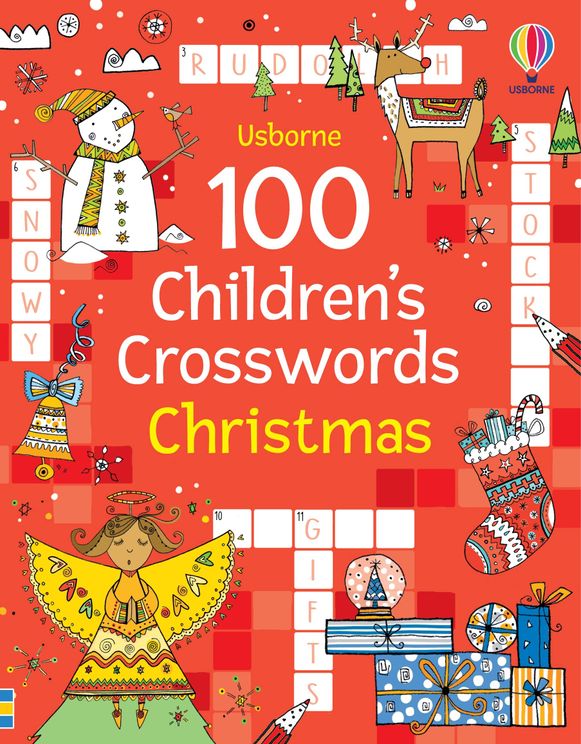 USBORNE : 100 CHILDRENS CROSSWORDS CHRISTMAS