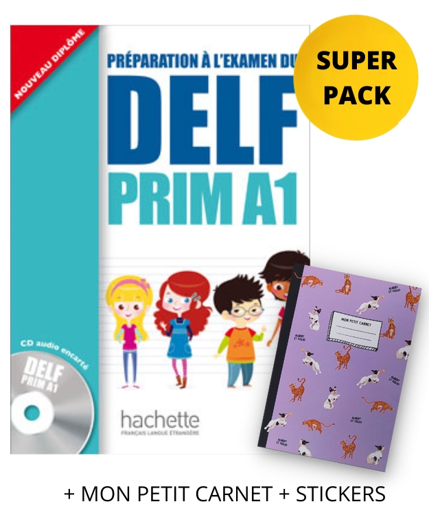 SUPER PACK: DELF PRIM A1 ( MON PETIT CARNET  STICKERS)