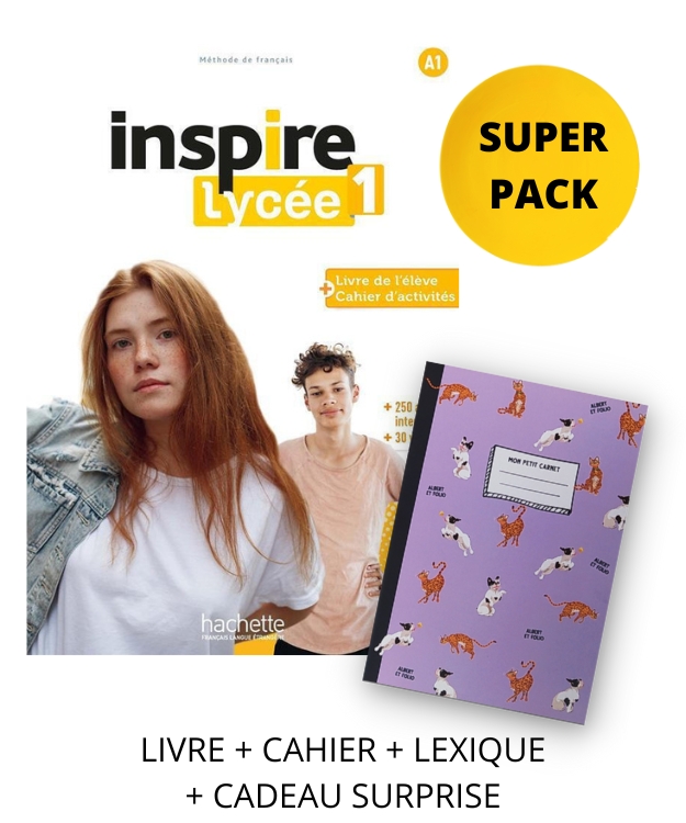 INSPIRE LYCÉE 1 SUPER PACK (LIVRE  CAHIER  LEXIQUE  CADEAU SURPRISE)