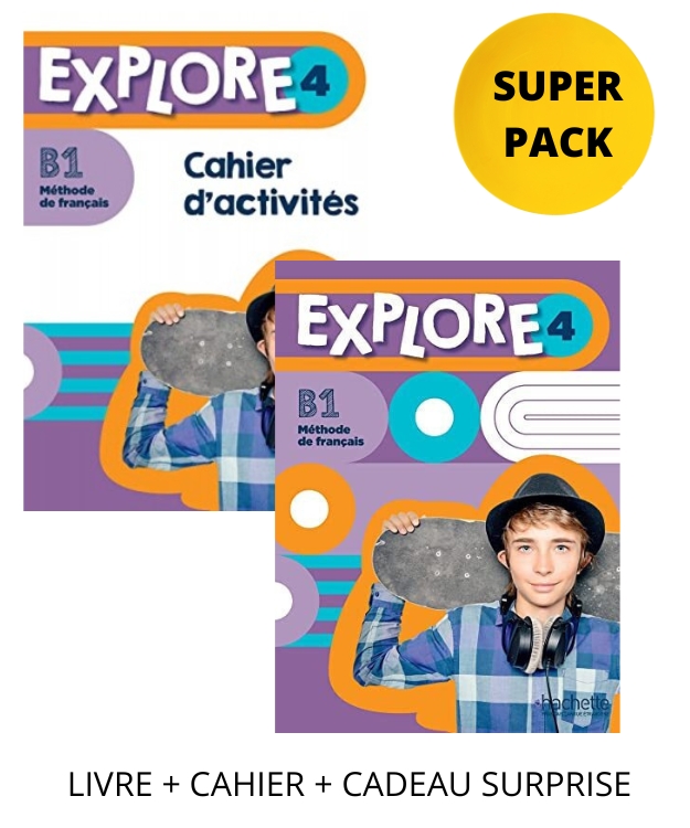 EXPLORE 4 SUPER PACK (LIVRE  CAHIER  CADEAU SURPRISE)