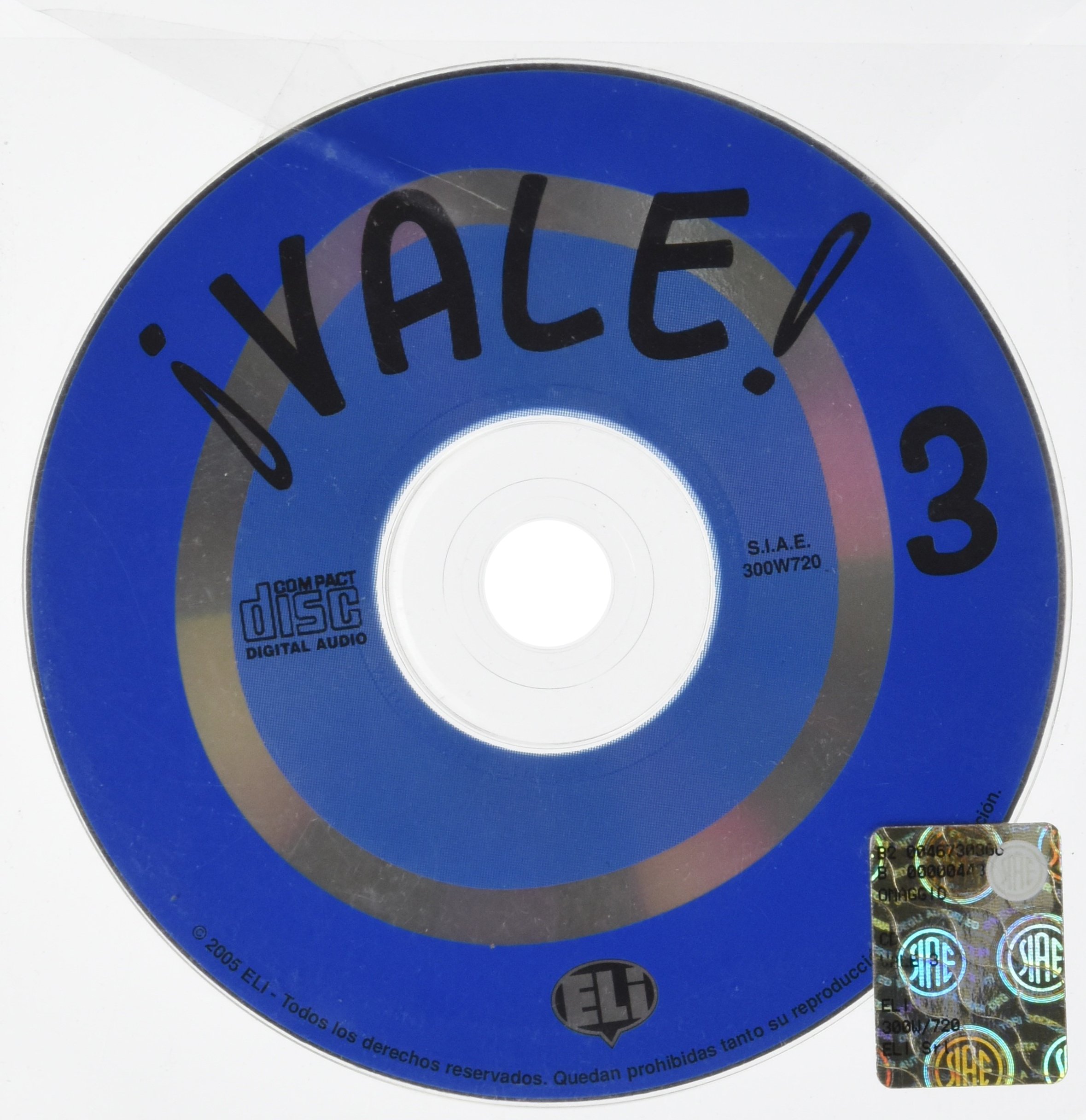 VALE 3 AUDIO CD