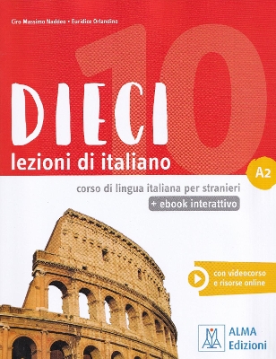 DIECI LEZIONI DI ITALIANO A2 LIBRO ( E-BOOK)