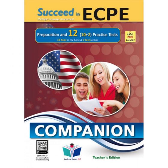 SUCCEED IN MICHIGAN ECPE 12 PRACTICE TESTS 2021 FORMAT TCHRS COMPANION